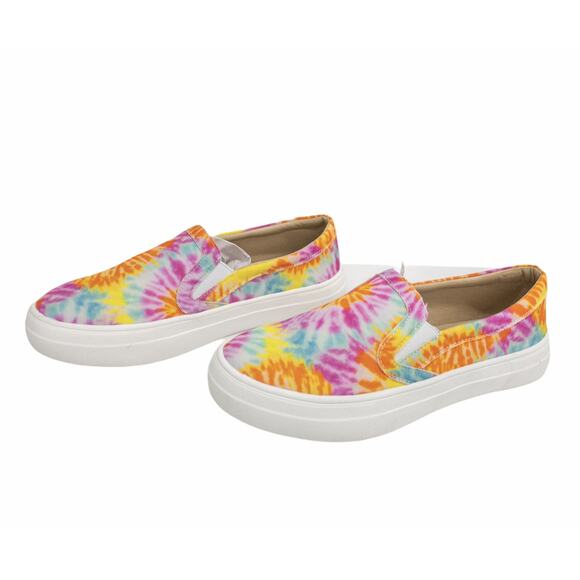 Mata Rainbow Tie Dye Coco Slip On Sneakers 7 Women's - Picture 3 of 9